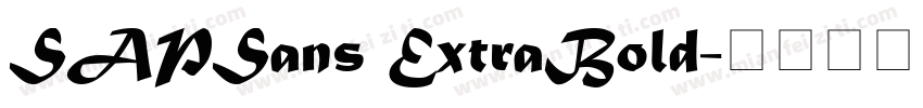 SAPSans ExtraBold字体转换